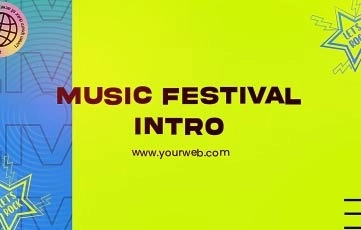 Music Festival Intro After Effects Template