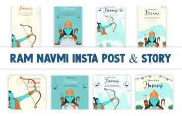 Ram Navmi Character Instagram Story Post AE Template