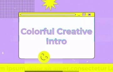 Colorful Creative Intro After Effects Template