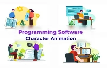 Programming Software Character Animation After Effects Template