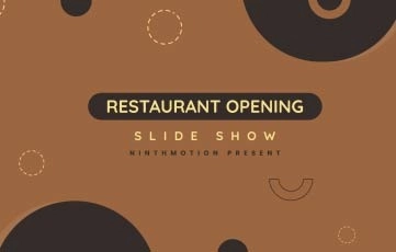 Restaurant Opening Slide Show After Effects Template
