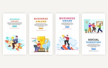 Business Award Instagram Story After Effects Template