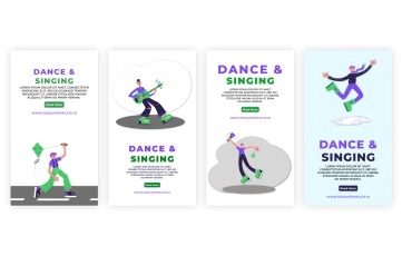 Dance Singing Instagram Story After Effects Template