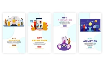 NFT Animation Instagram Story After Effects Template