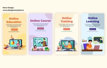 Online Learning Instagram Story After Effects Template