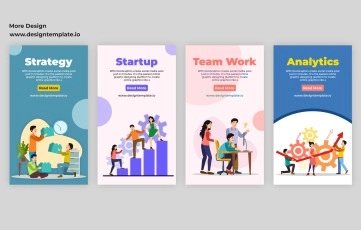 Team Work Instagram Story After Effects Template