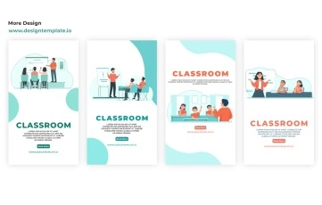 Classroom Instagram Story After Effects Template