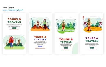 Tours Travels Instagram Story After Effects Template