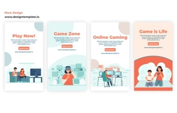 Gaming Character Instagram Story After Effects Template