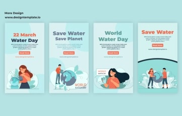 World Water Day Instagram Story 2 After Effects Template