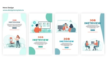 Job Interview Instagram Story After Effects Template