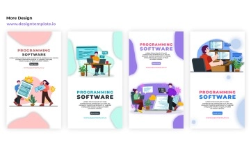 Programming Software Instagram Story After Effects Template