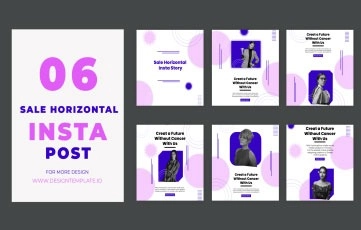 Sale Horizontal Instagram Post After Effects Template