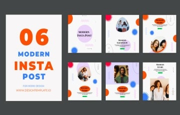 Modern Instagram Post After Effects Template