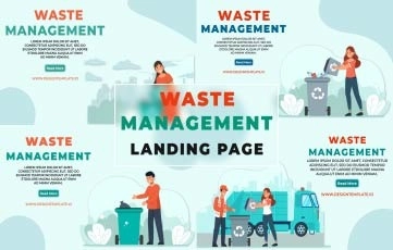 Waste Management Landing Page After Effects Template