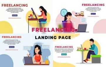 Freelancing Landing Page After Effects Template