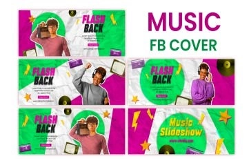 Music Facebook Cover After Effects Template 04