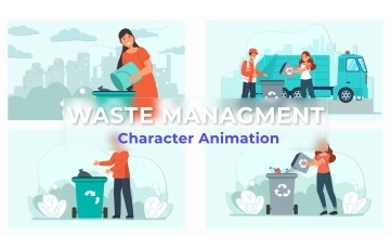 Waste Management Character Animation Scene Pack