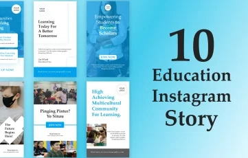 New Education School Instagram Story After Effects Template