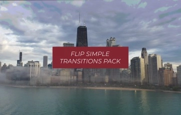 Flip Simple Transitions Pack AE Template