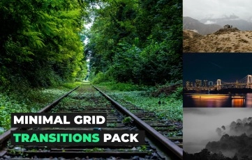 New Minimal Grid Transitions AE Template