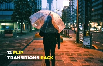 Flip Transitions Pack AE Template