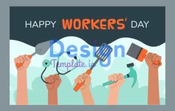 International Workers Day Character Animation Day