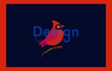 2D Bird Cartoon Animation Scene