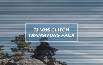 VHS Effects Glitch Transitions Pack