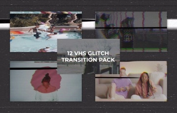 New VHS Glitch Transitions Pack