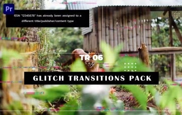 Glitch Transitions Pack Premiere Pro Templates
