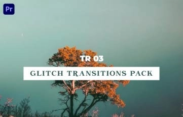 Premiere Pro Template Glitch Transitions Pack