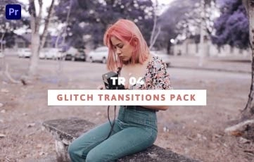 Nature Glitch Transitions Pack Premiere Pro Template