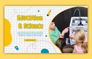 Education and Science Design Slideshow After Effects Template