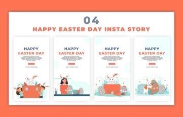 Happy Easter Day Instagram Story Premiere Pro Template