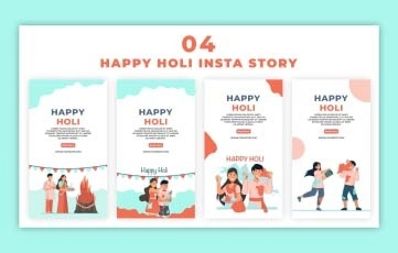 Holi Animation Instagram Story