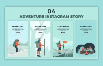 Adventure Animation Instagram Story Premiere Pro Template