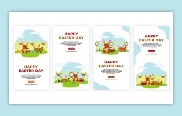 Easter Character Instagram Story Premiere Pro Template