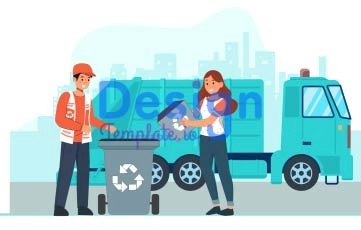 Waste Management City Clean Animation Scene