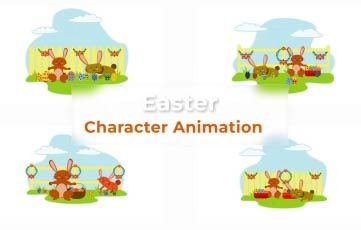 Latest Easter Character Animation Premiere Pro Templates