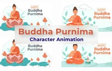 Buddha Pornima Character Animation Premiere Pro Templates