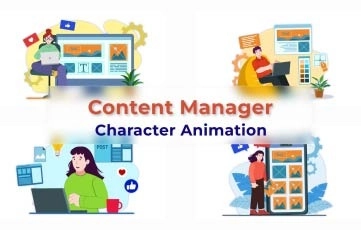 Content Manager Character Animation Premiere Pro Templates