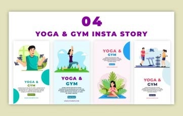 Yoga & Gym Instagram Story Premiere Pro Template