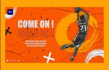 Basketball Slideshow Premiere Pro Template