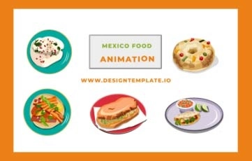 Mexico Food Animation Scene