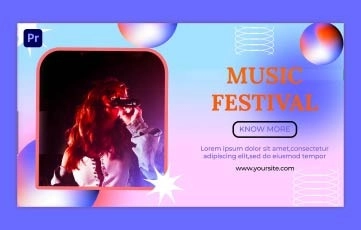Music Festival Premiere Pro Slideshow