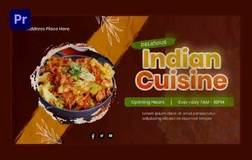 India Food Slideshow Premiere Pro Templates