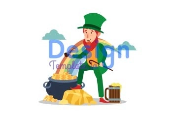 St. Patrick's Character Animation Scene
