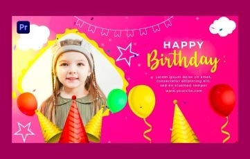 Baby Birthday Slideshow Premiere Pro Template