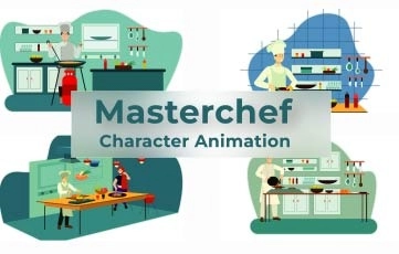 Masterchef Character Animation Premiere Pro Templates